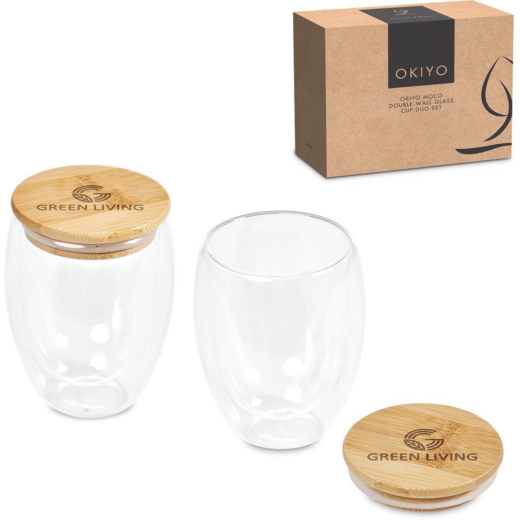 Okiyo Moco Duo Set Glass Coffee Mug